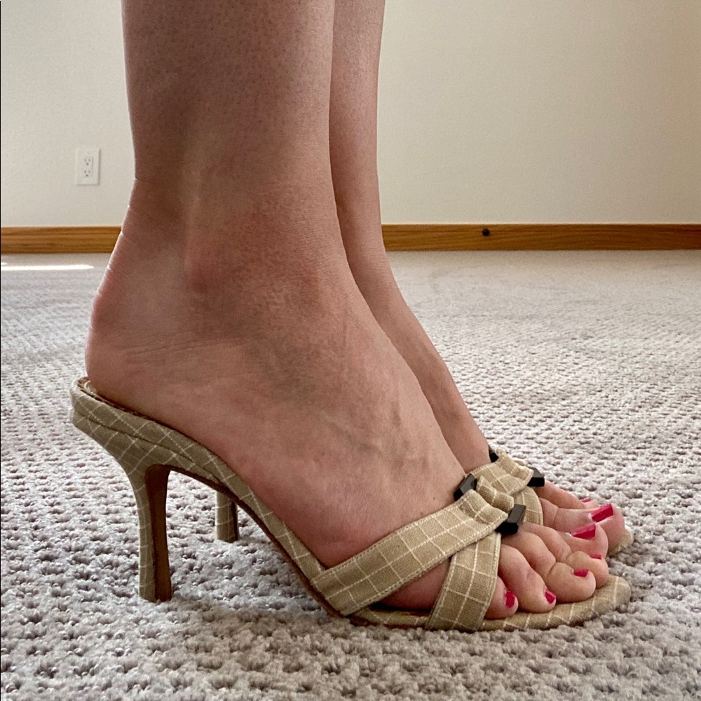 Jimmy Choo Tan Slides